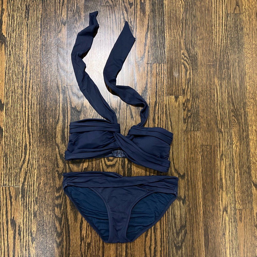 Seafolly navy bathing suit